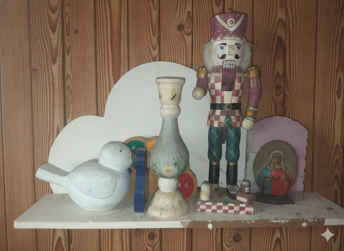 Wooden Storage Cabinet - Large